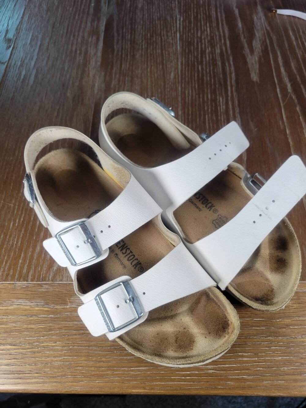 Birkenstock Arizona White Birko-Flor Double Strap Sandals Women's EU 41 US 10